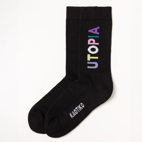 Utopia Schwarze Socke