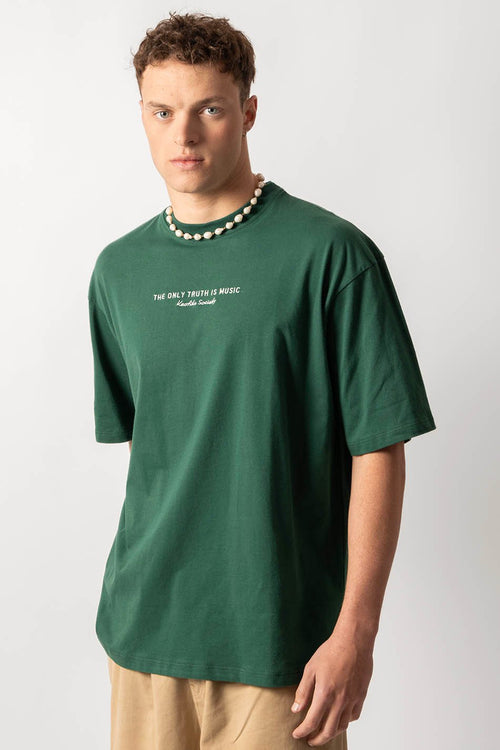 Camiseta The Only Truth Is Music Green Bottle