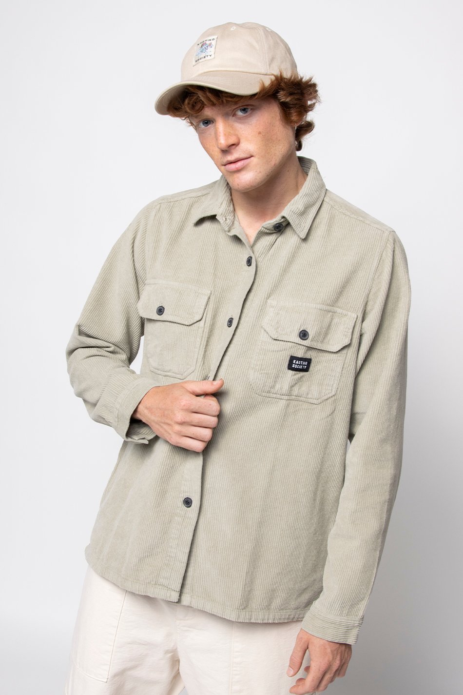 Stone Flower Corduroy Shirt