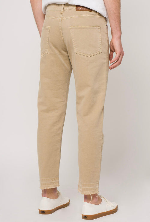 Hose cropped beige